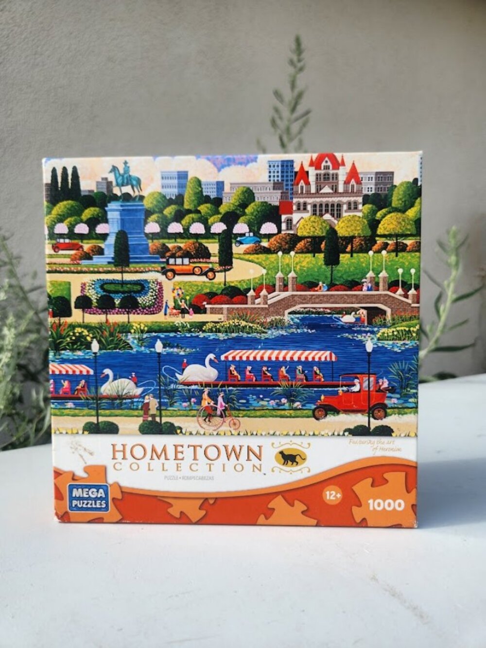 Swan Boats in Boston Park 1000 Piece Jigsaw Puzzle Mega Puzzles Hometown Collect